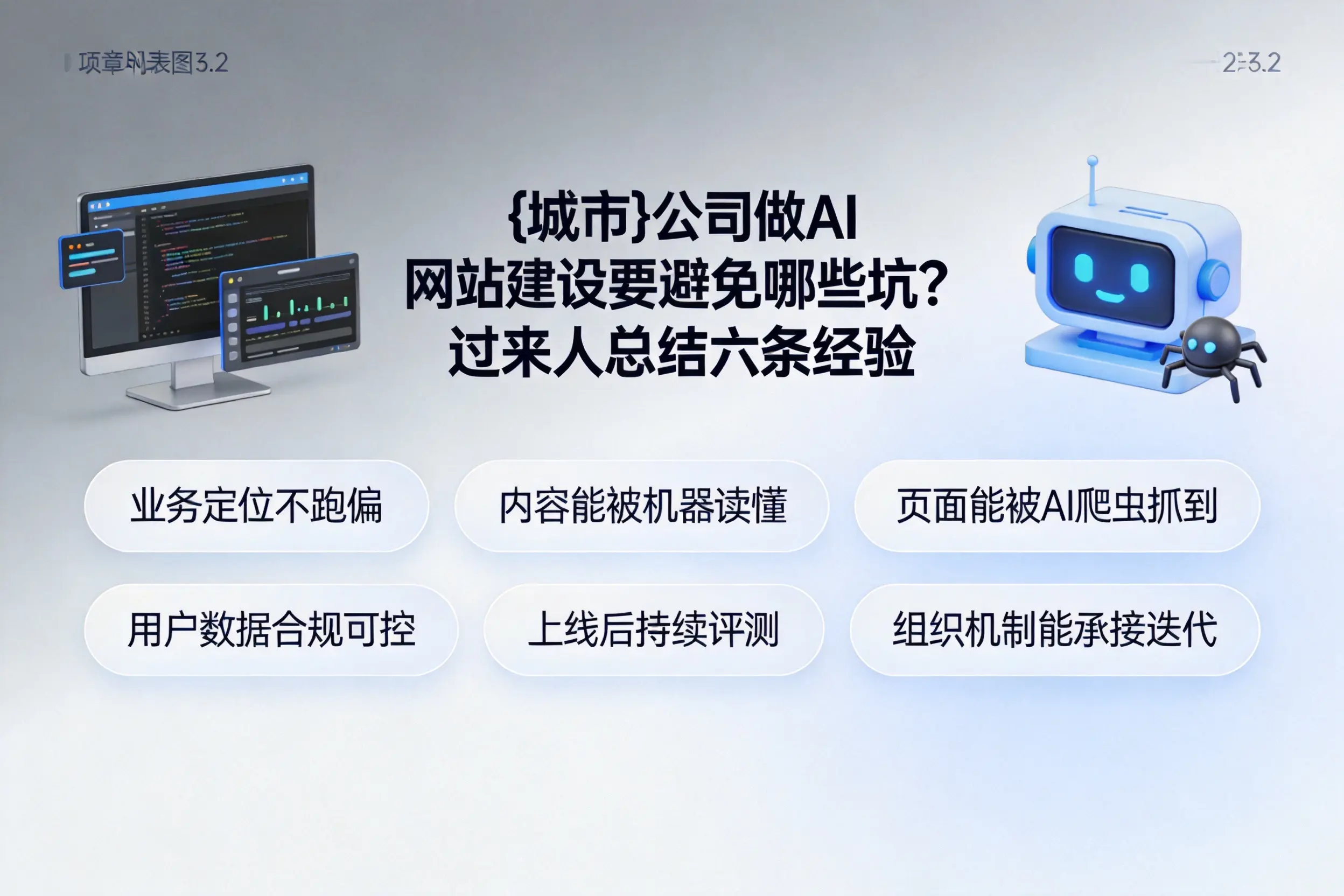 攀枝花公司做AI网站建设要避免哪些坑？过来人总结六条经验