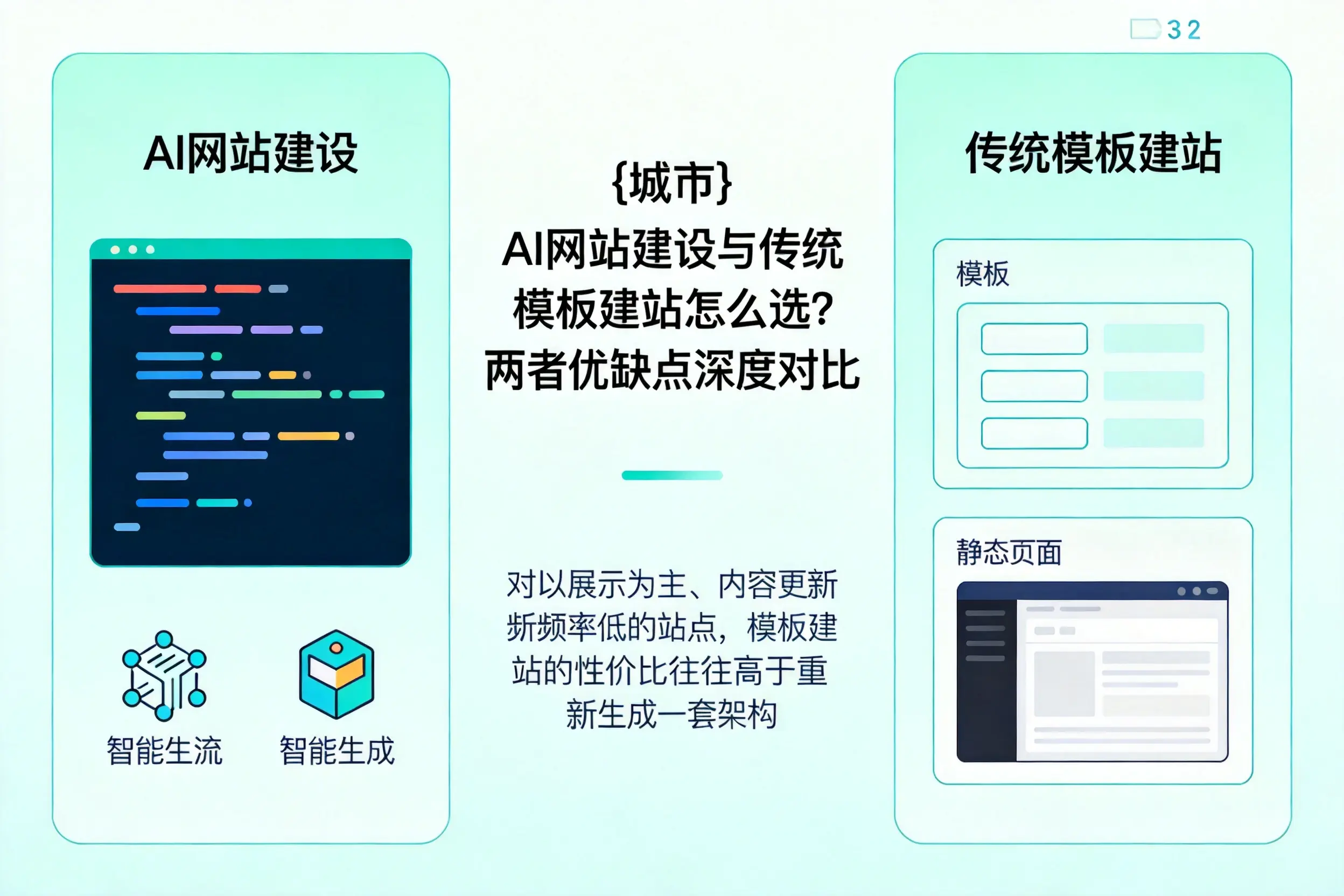 攀枝花AI网站建设与传统模板建站怎么选？两者优缺点深度对比